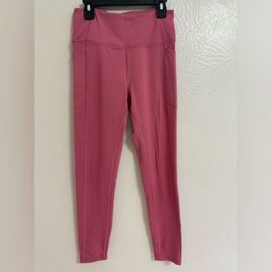 Victoria Secret Leggings Womens S Pink Leg Pockets Skinny Waist Compression